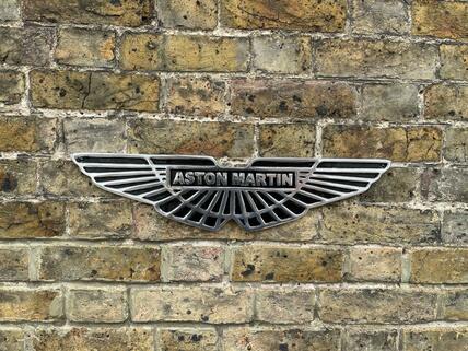 Large aluminium Aston Martin plaque